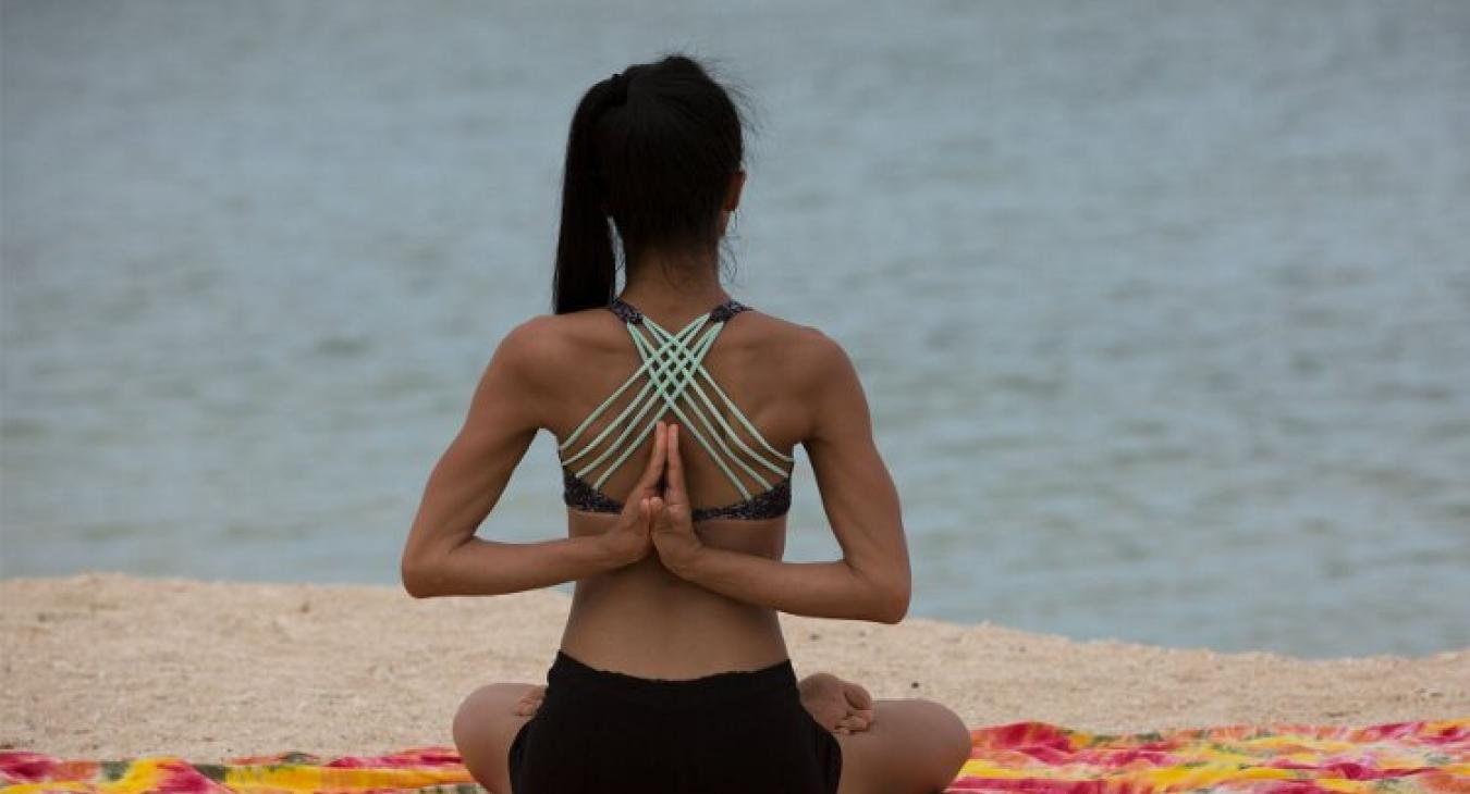 Yoga at the beach