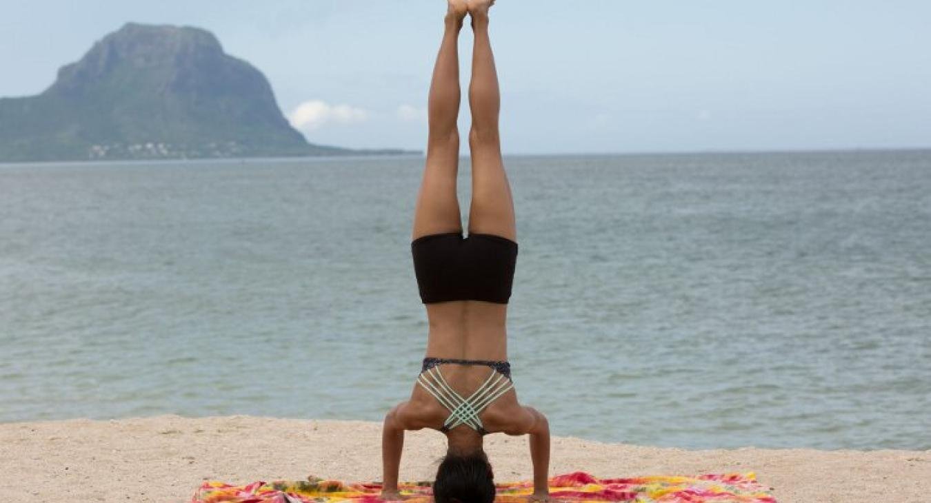 Yoga at the beach