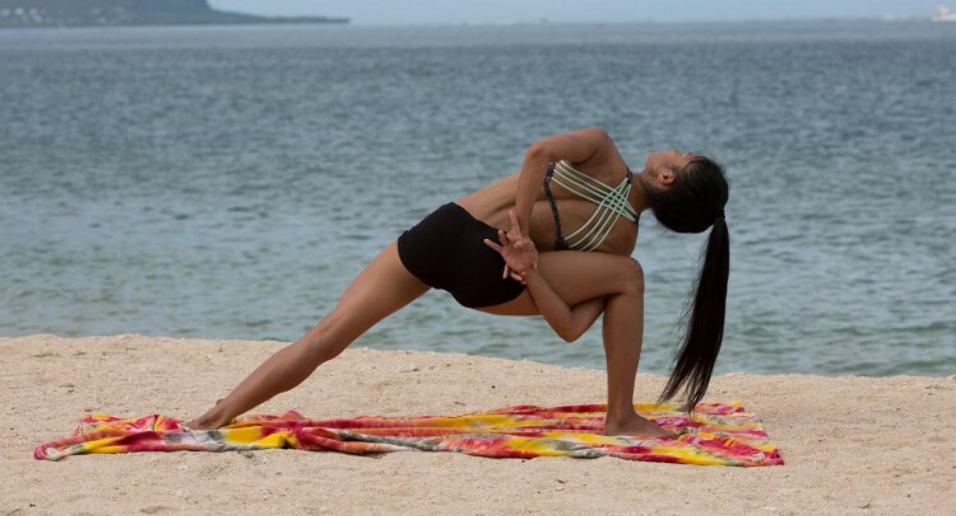 Yoga at the beach
