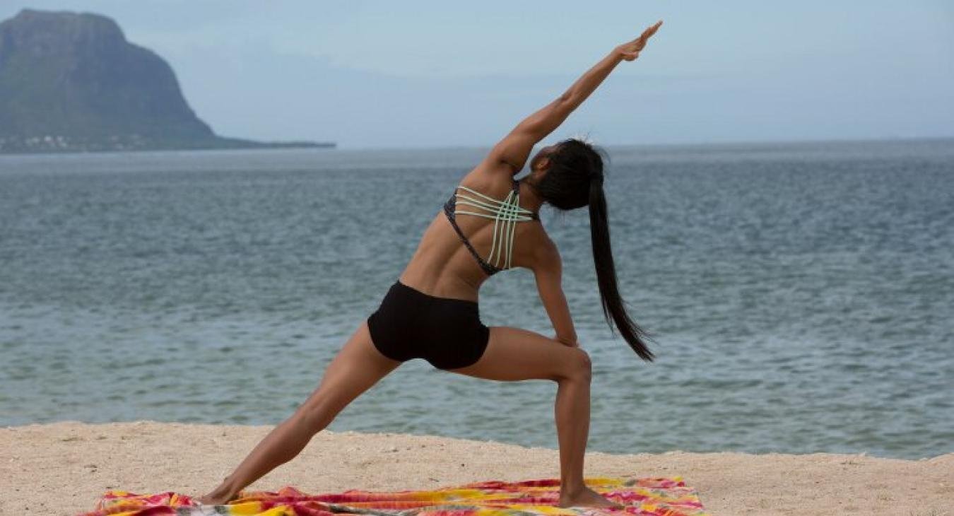 Yoga at the beach