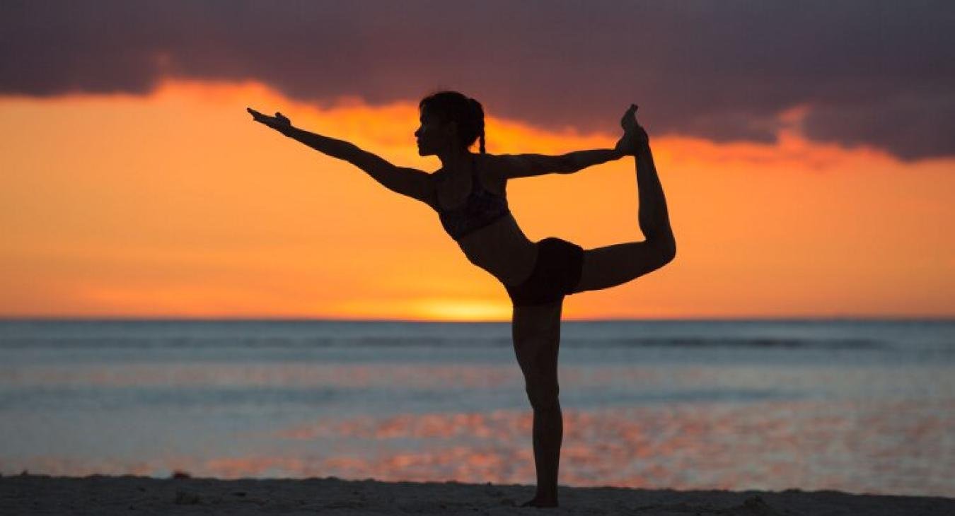 Yoga and the sunset