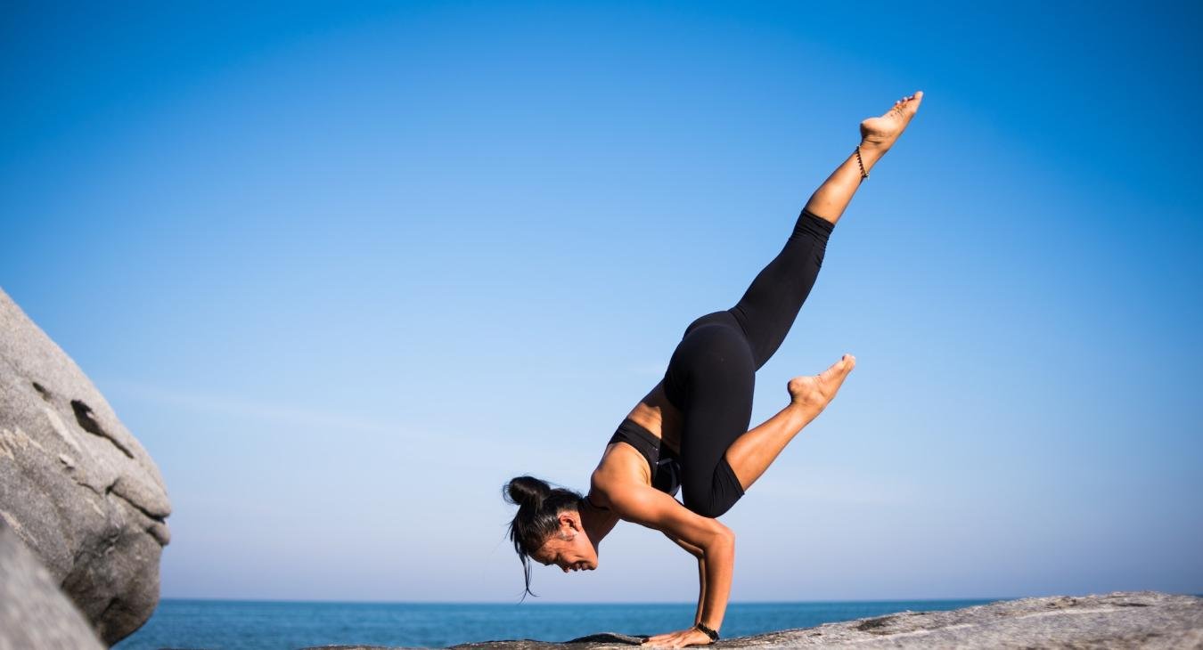 Yoga at the beach